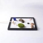 Buddha Stones Koi Fish Small Bridge Grass Landscape Peace Meditation Zen Garden Decoration Decorations BS 2