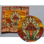 Buddha Stones Prayer Altar Mat Healing Meditation Vajra Auspicious Symbols Prayer Altar BS 4