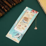 Buddha Stones Elk Koi Fish Crane Nine-Tailed Fox Metal Brass Hollow Bookmark Bookmarks BS Crane