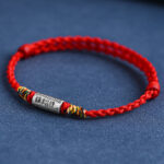 Buddha Stones Handcrafted 925 Sterling Silver Everything Goes Well Design Protection Strength Bracelet Anklet (Extra 30% Off | USE CODE: FS30) Bracelet Anklet BS 5