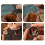 Buddha Stones Year Of The Dragon Hand Painted Chinese Zodiac Rosewood Carved Calm Key Chain (Extra 30% Off | USE CODE: FS30) Key Chain BS 27