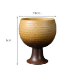 Buddha Stones Small Capacity Goblet Design Ceramic Wine Coffee Mug Tea Coffee Cup 170ml Coffee Mug BS 5