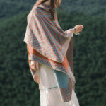 Buddha Stones Tibetan Shawl Striped Diamond Pattern Winter Warm Soft Scarf Tibetan Shawl BS 12