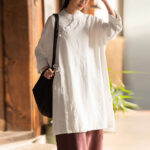 Buddha Stones Vintage Cotton Linen Blouse Women Long Sleeve Shirt Chinese Hanfu Top Long Sleeve Shirt BS 5