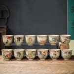 Buddha Stones 12 Chinese Zodiac Ceramic Teacup Kung Fu Tea Cup 130ml Cup BS 24
