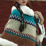Buddha Stones Tibetan Multicolored Striped Shawl Winter Cozy Travel Scarf Wrap Tibetan Shawl BS 47