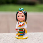Buddha Stones Hand Painted Tibetan Figures Creative Home Office Car Decoration Ornament Desk Decoration BS 18