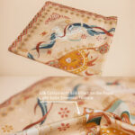 Buddha Stones Dunhuang Riyue Mountain 100% Mulberry Silk Scarf Dunhuang Shawl Silk Scarf BS 6