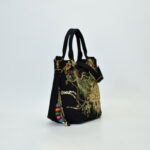 Buddha Stones Peacock Double-sided Embroidery Tote Bag Shoulder Bag Crossbody Bag Bag BS 13