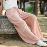 Buddha Stones Plain Wide Leg Pants Dance Women's Yoga Pants With Pockets Wide Leg Pants BS 35