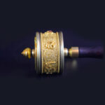 Buddha Stones Tibetan Lucky Prayer Wheel Six True Words Decoration Decorations BS 5