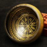 Buddha Stones Tibetan Meditation Sound Bowl Handcrafted for Healing and Mindfulness Support Protection Singing Bowl Set Singing Bowl BS 6