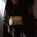 Buddha Stones Vintage Geometry Flowers Metal Chain Crossbody Bag Shoulder Bag Handbag Crossbody Bag BS 6