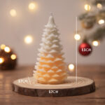 Buddha Stones Christmas Tree Scented Soy Wax Candle Gift For Family Friends Candles BS Orange Cedar Christmas Tree(Wild Orange Blossom)