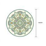 Buddha Stones Tibetan Lotus Mandala Enlightenment Foldable Natural Rubber Yoga Mat Decoration Yoga Mat buddhastoneshop 9