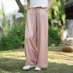 Buddha Stones Plain Wide Leg Pants Dance Women's Yoga Pants With Pockets Wide Leg Pants BS 32