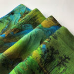 Buddha Stones A Panorama of Rivers and Mountains 100% Mulberry Silk Scarf Premium Grade 6A Silk Shawl Silk Scarf BS 5