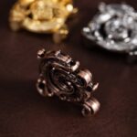 Buddha Stones Mini Auspicious Dragon Pattern Meditation Zinc Alloy Small Incense Stick Burner Incense Burner BS 7
