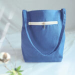 Buddha Stones Flower Crane Plum Blossom Embroidery Canvas Large Capacity Shoulder Bag Tote Bag Bag BS 3