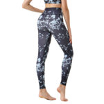 Buddha Stones Spots Maple Leaf Print Sports Exercise Fitness High Waist Leggings Women's Yoga Pants Women's Leggings BS 2