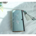 Buddha Stones Flower Plum Peach Blossom Bamboo Double-sided Embroidery Large Capacity Cash Holder Wallet Shopping Purse - image 15