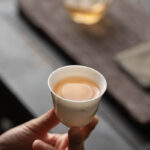 Buddha Stones Lotus Flower Leaf Mountain Pavilion Elk Peony Ceramic Teacup Kung Fu Tea Cup Cup BS 9
