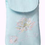 Buddha Stones Small Embroidered Flowers Crossbody Bag Shoulder Bag Double Layer Cellphone Bag Crossbody Bag BS 13