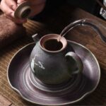 Buddha Stones White Crane Cloud Chinese Gongfu Tea Ceramic Kung Fu Teapot Teapot BS 11