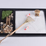 Buddha Stones Koi Fish Small Bridge Calm Peace Meditation Zen Garden Decoration Decorations BS 4
