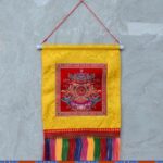 Vajra Auspicious Symbols Spiritual Power Wall Art (Extra 30% Off | USE CODE: FS30) Wall Art BS 8 Auspicious Symbols Red