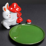 Year of the Rabbit Carrot Mushrooms Rabbit Ceramic Bunny Blessing Incense Burner (Extra 30% Off | USE CODE: FS30) Incense Burner BS 12