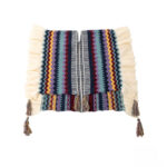 Buddha Stones Tibetan Shawl Colorful Striped Wavy Line Tassels Winter Cozy Travel Scarf Wrap Tibetan Shawl BS 9