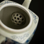 Buddha Stones Blue and White Porcelain Chinese Gongfu Tea Ceramic Kung Fu Teapot Cup Tea Filter Canister Teapot BS 9