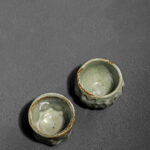 Buddha Stones Handcrafted Simple Cracked Ice Texture Chinese Jianzhan Ceramic Teacup Kung Fu Tea Cup Jian Zhan Tea Cup BS 17