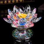 Buddha Stones Tibetan Lotus Candlestick Ornament Decoration BS 6