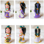 Buddha Stones Hand Painted Tibetan Figures Creative Home Office Car Decoration Ornament Desk Decoration BS 8