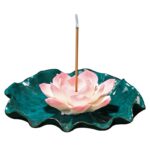 Buddha Stones Tibetan Lotus Blessing Incense Burner Decoration Decoration BS 6