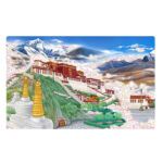 Buddha Stones Tibet Potala Palace Paper LED Carving Lamp Art Night Lights Creative LED Table Lamp Decorations BS 9