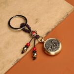 Buddha Stones 12 Chinese Zodiac Blessing Wealth Fortune Keychain Key Chain BS Snake