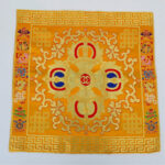 Buddha Stones Flower Endless Knot Prayer Altar Mat Healing Meditation 8 Auspicious Symbols Mat Table Runner Prayer Altar BS 1