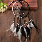 Buddha Stones Yin Yang  Dream Catcher Circular Net with Feathers Balance Decoration Decorations BS 16