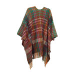 Buddha Stones Tibetan Shawl Colorful Wavy Line Tassels Winter Cozy Travel Scarf Wrap Tibetan Shawl BS 12