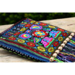 Buddha Stones Tibetan Handmade Embroidered Camellia Canvas Shoulder Bag Crossbody Bag Crossbody Bag BS 5