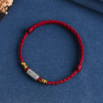 Buddha Stones Handcrafted 925 Sterling Silver Everything Goes Well Design Protection Strength Bracelet Anklet (Extra 30% Off | USE CODE: FS30) Bracelet Anklet BS 26