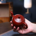 Buddha Stones Yixing Semi-handmade Brown Purple Clay Kung Fu Teapot 200ml Teapot BS 3