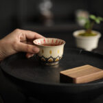Buddha Stones Dunhuang Color Thousand Buddhas Teacup Kung Fu Tea Cup 100ml Cup BS 9