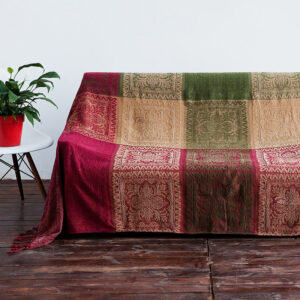 Buddha Stones Tibetan Multicolored Flower Pattern Hand-Dyed Blanket Blanket BS 220*260cm
