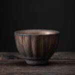 Buddha Stones Lotus Pod Leaf Flower Auspicious Clouds Ceramic Teacup Kung Fu Tea Cup Cup BS Lotus Shape 6.6cm*4.5cm*70ml