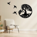 Buddha Stones Tree of Life Birds Creation Wall Art Wall Art BS 4