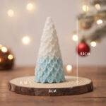 Buddha Stones Christmas Tree Scented Soy Wax Candle Gift For Family Friends Candles BS Blue Pine Christmas Tree(Blackberry Basil)